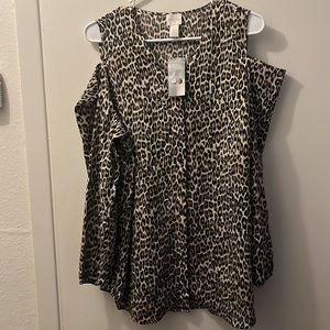NWT Chico’s cold shoulder blouse